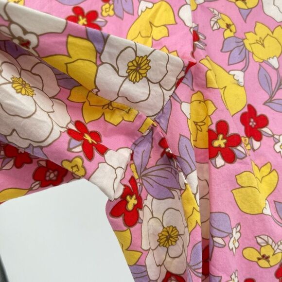 Vero Moda Women's Taya Floral Pull-On Cotton High Waisted Shorts XS - Picture 6 of 13